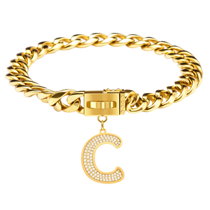 Etiqueta de Joyería con Letra Inicial A, Colgante de Alfabeto Dorado para Collar de Perro, Amuleto Personalizado de Lujo para Mascotas, Accesorio Elegante - Product Image 3