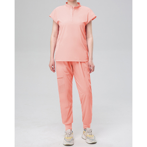 Conjunto de Uniforme Médico para Hospital, Blusa de Cuello en V y Pantalones de Yoga, Corte Ajustado, para Enfermeras y Personal Dental, Venta al Por Mayor - Product Image 4