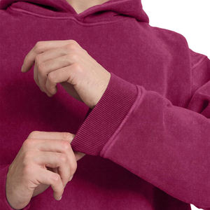 Sweat à capuche décontracté pour homme, couleur unie, lourd, délavé, avec poche avant, collection 2026, en vente en ligne - Product Image 5