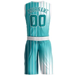 Tenue de basket-ball unisexe pour adultes, dernier style, nouveau design, haute qualité, 100% polyester, kits de basket-ball personnalisés avec le nom de l'équipe - Product Image 2