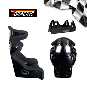 Asiento de Competición TBRACING RS-07, Homologado por la FIA 8855-2021, Carcasa de Fibra de Vidrio, Superficie de Gamuza con Espuma Viscoelástica, Servicio OEM ODM - Product Image 2