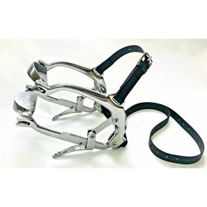 เครื่องมือตรวจฟันม้าคุณภาพสูง ที่เปิดปากม้า สแตนเลสสตีล พร้อมกระเป๋าหนัง Millennium สำหรับสัตวแพทย์ - Product Image 6