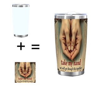 Double Wall Stainless Steel Tumbler 20oz Vacuum Sealed No Condensation Car Travel <b>Mug</b> - Product Image 1