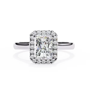 Impresionante Anillo de Oro con Diamante Sintético de 1.00 Quilates, Diseño de Corona, Unisex, Joyería para Propuesta de Matrimonio - Product Image 3