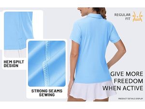 เสื้อโปโลผู้หญิงสำหรับเล่นเทนนิสและกอล์ฟ ผ้าคอตตอนผสมพรีเมียม คอเสื้อนุ่ม ดีไซน์พรีเมียม สไตล์ลำลอง - Product Image 1