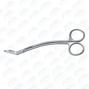 Tijeras de goma Dental de ortodoncia mango curvo tijeras quirúrgicas de acero inoxidable operación Manual herramienta de precisión instrumentos médicos - Product Image 6