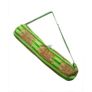 Sac de yoga unisexe en coton, tapis de sport décontracté, imprimé à rayures animales, écologique, avec sangle réglable, multifonctionnel, grand espace - Product Image 3