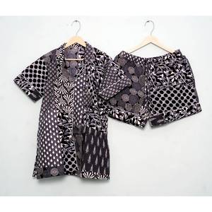 Conjunto de Pijama de Verano para Mujer, Transpirable, 100% Algodón, Manga Corta, Estampado Floral, Camiseta de Dormir Suave de Secado Rápido, Lavable a Máquina - Product Image 3