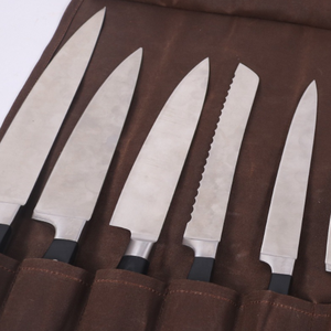 กระเป๋าเก็บมีดเชฟแบบหนังและผ้าใบ สำหรับมืออาชีพ รุ่น LCKR-0024 - Product Image 6