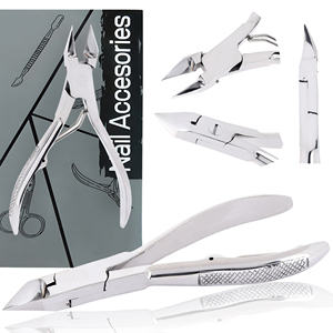 Cortacutículas Delgado de Acero Inoxidable Mate, Herramienta de Precisión para Recortar Uñas, Cortacutículas Mate para Salón - Product Image 3