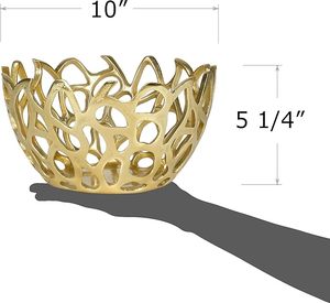 Eco Friendly High Grade Brass Serving Bowl For Professional Catering Restaurant And Home Dining <b>Table</b> Serving - Product Image 6