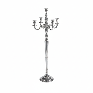 Floor Candelabra With 5 Candle Holder Tall Floor Standing Metal Decorative Handmade Candelabra Christmas Party Decor <b>Candlestick</b> - Product Image 1