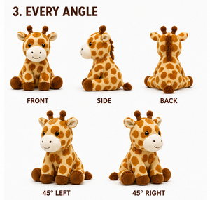 Peluche de cebra, juguete de peluche de cebra, lindo juguete de peluche de animal de safari, juguete suave para abrazar para niños, regalo para bebés, decoración de guardería - Product Image 4