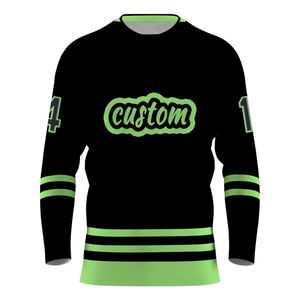Maillots de hockey sur glace personnalisés de haute qualité, vêtements de hockey unisexes, service OEM, vente en gros, matière polyester respirante et à séchage rapide - Product Image 6