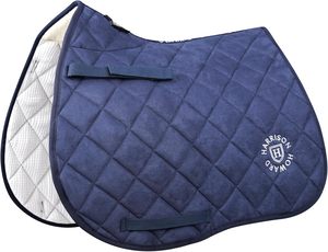 Harrison Howard English Saddle Pad for Horse Riding Non-Slip Suede All Purpose Saddle Pad Soft <b>Cushioning</b> for Horse <b>Back</b> - Product Image 2