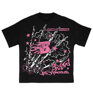 เสื้อยืดโอเวอร์ไซส์ลายกราฟิกวินเทจ ผ้าถักพิมพ์ลาย ระบายอากาศได้ดี เป็นมิตรกับสิ่งแวดล้อม สไตล์สตรีทแวร์สำหรับผู้ชาย ล้างสีแบบแอซิดวอช เนื้อผ้าหนา รับสกรีนโลโก้ - Product Image 2