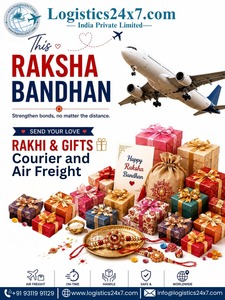 ไม่มีระยะทางใดที่จะหยุดยั้งการเฉลิมฉลอง Logistics24x7.com จัดส่งของขวัญรากีและความสุขจากอินเดียถึงหน้าประตูบ้านทั่วโลก - Product Image 1