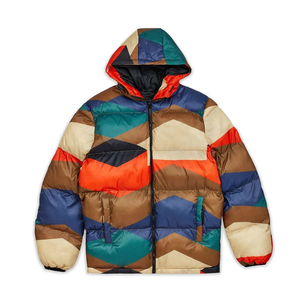 Blouson matelassé pour homme, Blouson matelassé ton sur ton pour homme, Blouson matelassé vintage streetwear pour homme pour vêtements de marque privée - Product Image 5