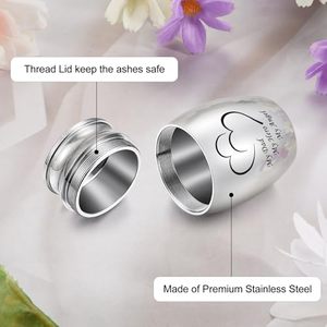 Vintage Aluminum <b>Keepsake</b> <b>Memorial</b> Urn Funeral Ash Container Crafted With Artistic Matte Texture And Elegant Detailing - Product Image 3
