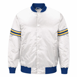 Chaqueta Bomber Varsity de Lana y Cuero para Hombre, Diseño Casual de Invierno Personalizado, Bordado Chenille, Estilo Letterman Deportivo de Béisbol con Detalle de Cuerno - Product Image 4