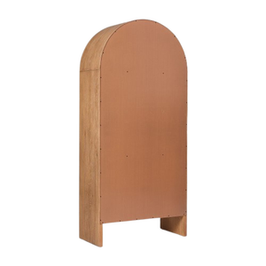 Bibliothèque de luxe en bois massif avec deux tiroirs, design minimaliste pour chambre à coucher - Product Image 3