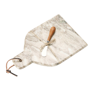Planche à découper en marbre blanc, compatible lave-vaisselle, pour fruits et pâtisseries, avec détails en laiton, au prix le plus bas - Product Image 6