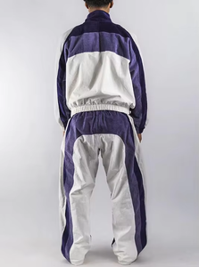 Streetwear Hoodie High Quality Men <b>Cropped</b> Hoodie Designer <b>Zip</b> <b>up</b> Color Blocked Sweatpants and Hoodie Set - Product Image 3