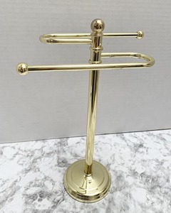 Modern Luxury Gold <b>Towel</b> <b>Rack</b> Three-Layer <b>Standing</b> Bathroom Storage Holder Stainless Steel Rust-Proof <b>Towel</b> Organizer - Product Image 5