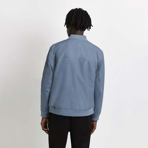 Veste universitaire personnalisée pour homme, coupe-vent, séchage rapide, respirante, col montant, service OEM, logo frontal - Product Image 2