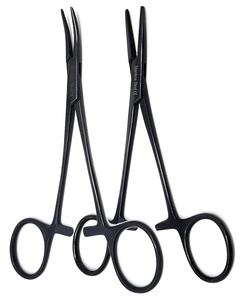 Pinzas quirúrgicas curvas de la mejor calidad para extracción de mosquitos, pinzas de pesca de arterias, instrumentos con acabado negro - Product Image 3