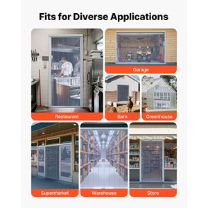 Tenda a Strisce in PVC Trasparente, Lunghezza 150 piedi x Larghezza 12, Striscia in Plastica Nervata per Porte, Tenda a Strisce per Congelatori e Refrigeratori, Rotolo Grande per Magazzino - Product Image 3