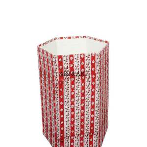 Cubo de papel y cartón hecho a mano, cubierto con estampado floral y envuelto en tela 100% algodón, ideas para decoración del hogar y la habitación. - Product Image 5