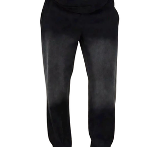 <b>Men</b> Fleece Pullover Hoodie Tracksuit Set <b>Cuffed</b> Jogger <b>Trousers</b> Relaxed Fit Casual Winter Two Piece Lounge Outfit - Product Image 6