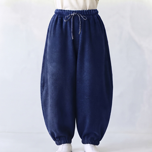 Women Oversize <b>Trouser</b> Full Length Baggy Loose Fit Mid Drawstring Waist 100% Cotton Fleece Winter Street Wear <b>Joggers</b> Ladies - Product Image 1