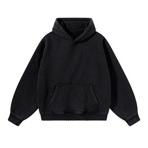 เสื้อฮู้ดดี้สีม่วงแบบเรียบ ทรงหลวม มีกระเป๋าจิงโจ้ ปลายแขนริบ ผ้าฟลีซ ยูนิเซ็กซ์ ขายส่ง เสื้อผ้าลำลอง - Product Image 5