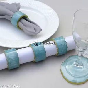 Anillo de Servilleta de Resina Hecho a Mano de Lujo, Decoración Elegante para Mesa de Comedor, Accesorios Premium para Decoración de Mesa de Boda y Hotel por Tradebyd - Product Image 1