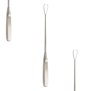 Curette utérine manuelle Recamier en acier inoxydable, ensemble d'instruments chirurgicaux, 310 mm de long, pointe arrondie, certifiée CE, fabrication de haute qualité - Product Image 1