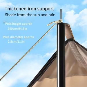 Portable 3*4m RV Outdoor <b>Tent</b> Shade Camping Sunscreen Rainproof Vinyl <b>Canopy</b> Ordinary Car <b>Canopy</b> - Product Image 1