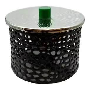 Cacerola Moderna de Acero Inoxidable Perforada con Tapa, Olla Decorativa para Servir en Buffet, Vajilla para Hoteles, Restaurantes y Catering - Product Image 1