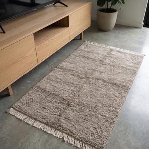 Tapis rectangulaire de luxe en laine nouée à la main, à franges, doux et moelleux, motif floral classique, à poils plats, durable, pour chambre et salon - Product Image 2