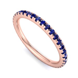 Exquisito anillo de compromiso de lujo con zafiro azul rosa de talla brillante redonda certificado por IGI en un marco floral hecho a mano. - Product Image 1