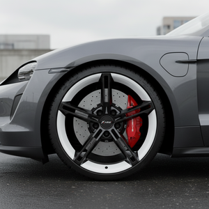 Ruedas de concepto Porsche Taycan Turbo-S fabricadas con tecnología Flow Forming |   Rines Deportivos Cóncavos de 5 Llantas |   Ruedas de Ajuste Ligeras de Alta Resistencia - Product Image 5