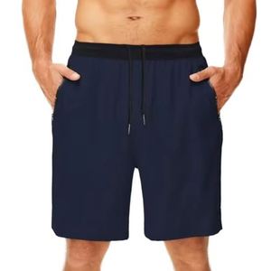 Shorts cargo pour homme, couleur unie, taille à cordon, style décontracté, en coton, avec poches latérales, short pour homme - Product Image 1