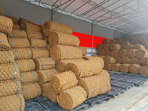 Tapis en fibre de noix de coco recyclable et biodégradable fabriqué à la machine au Vietnam pour un jardinage écologique et une protection du sol - Product Image 4