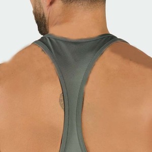 Wholesale Custom Men's Sleeveless Tank <b>Tops</b>-Quick Dry Breathable Eco-Friendly Anti-UV 100% Polyester O-Neck - Product Image 3