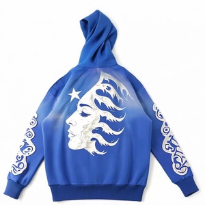 Sudadera con Capucha Negra Personalizada Reakyst, Ropa Urbana para Hombre, Diseño con Estampado Digital, Corte Holgado, 100% Algodón Jersey, Transpirable, Otoño - Product Image 3