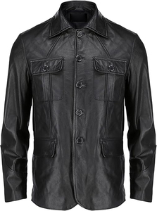 Blousons en toile et cuir de haute qualité pour hommes – Respirants, élégants, chauds et tendance pour l'hiver, à prix abordable, pour un look impeccable - Product Image 3