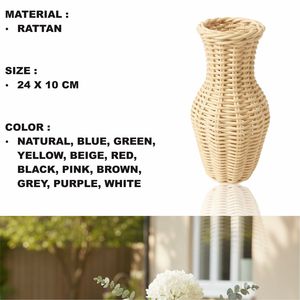 VASO TIPO 2 DE RATÁN ARTESANAL - Product Image 2