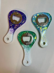 Unique Handmade Resin <b>Bottle</b> Opener With <b>Ocean</b> Wave Design For Beach Theme Home Bar Collection - Product Image 1