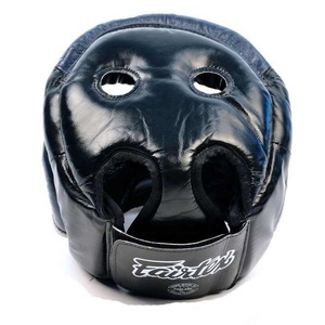 หน้ากากป้องกันศีรษะ Fairtex หนังแท้สำหรับผู้ใหญ่ รุ่นขายดี ดีไซน์ล่าสุด สำหรับชกมวยและต่อสู้ รุ่น RL-HG-81 - Product Image 5